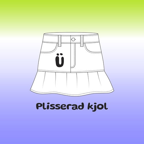 SY OM ETT PAR BYXOR TILL EN SUPERSNYGG PLISSERAD KJOL